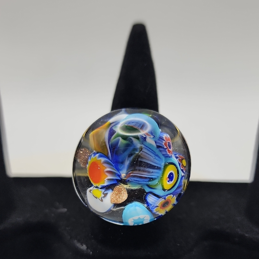 Glass Of Venice Murano Glass‎ Ring Approximate Size 7